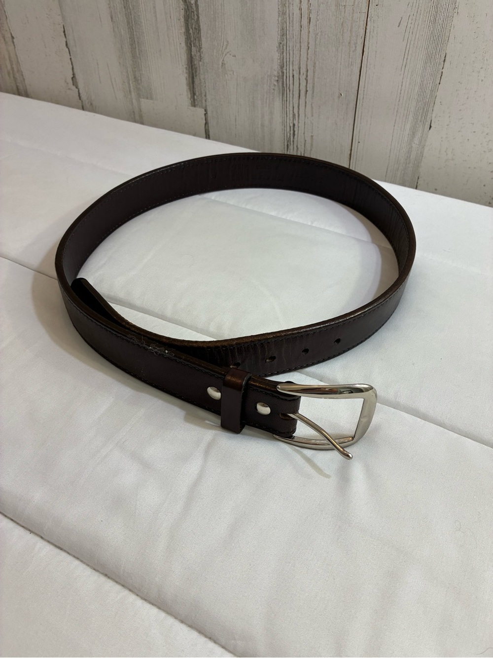 Galco Mens Sz 38 1.5 inch dk brown leather made in the USA holster belt